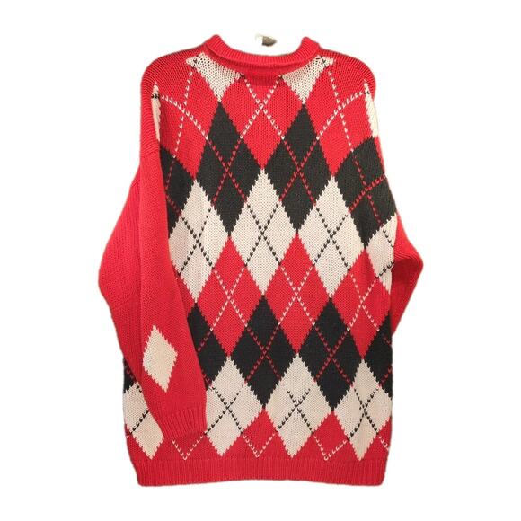 Vintage KLOKO Scotty Dog Sweater Red Ramie Polo Men’s M Hong Kong 80s 90s Rare - Picture 4 of 8